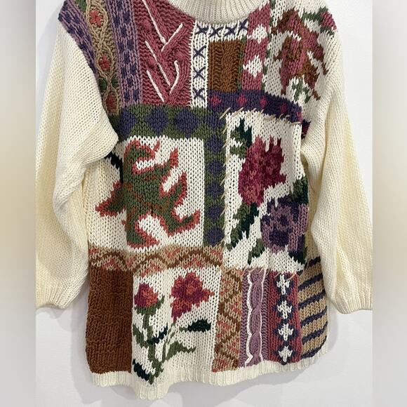 Cabin Creek Vintage Knit Sweater Large Grandma Cottagecore - Picture 4 of 10